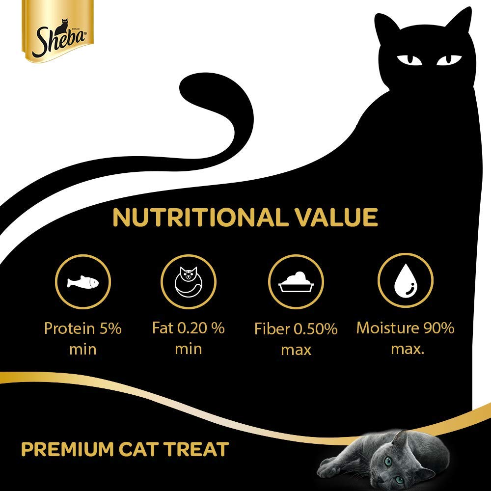 Sheba Melty Premium Cat Treat , Chicken & Chicken Whitefish flavour, 48g Pack(4 Sticks)