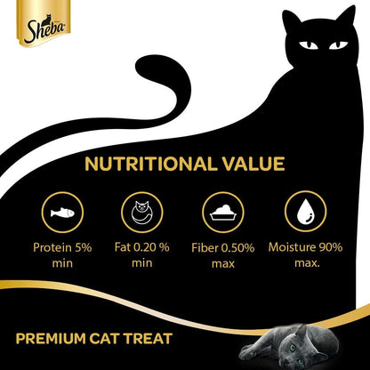 Sheba Melty Premium Cat Treat , Chicken & Chicken Whitefish flavour, 48g Pack(4 Sticks)
