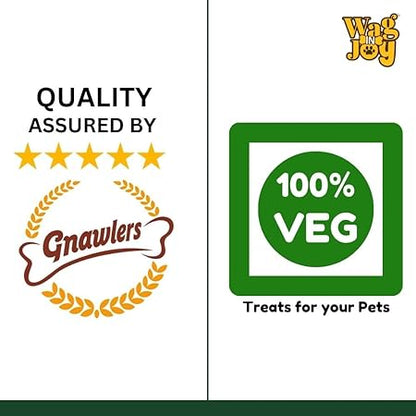 WAG IN JOY Calcium Super Treats Sticks 125 GMS | 100% Vegetarian Dog Treat|| Strong Bones and Joint| with Omega 3| Dog Food|Pack of 1| Pumpkin with Chia Seeds|,Young