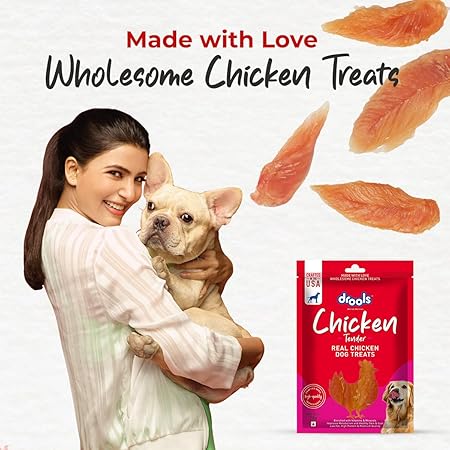Drools Real Chicken Tender, Dog Treats Stick, 70gm | Rich in Protein, No Artificial Preservatives | Best for Training & Bonding | for Puppy & Adult