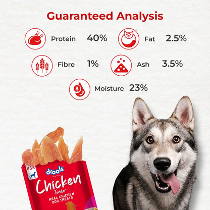 Drools Real Chicken Tender, Dog Treats Stick, 70gm | Rich in Protein, No Artificial Preservatives | Best for Training & Bonding | for Puppy & Adult