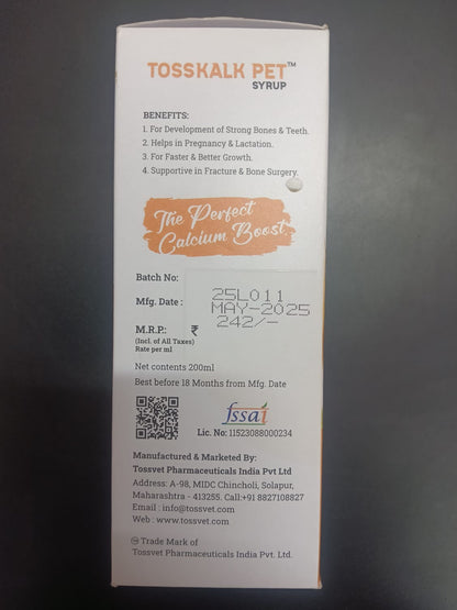 Tosskalk Pet Syrup 200ml