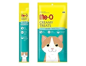 Me-O Creamy Cat Treats, 15 G - (Pack Of 4Pcs) (Tuna Bonito) - All Life Stages